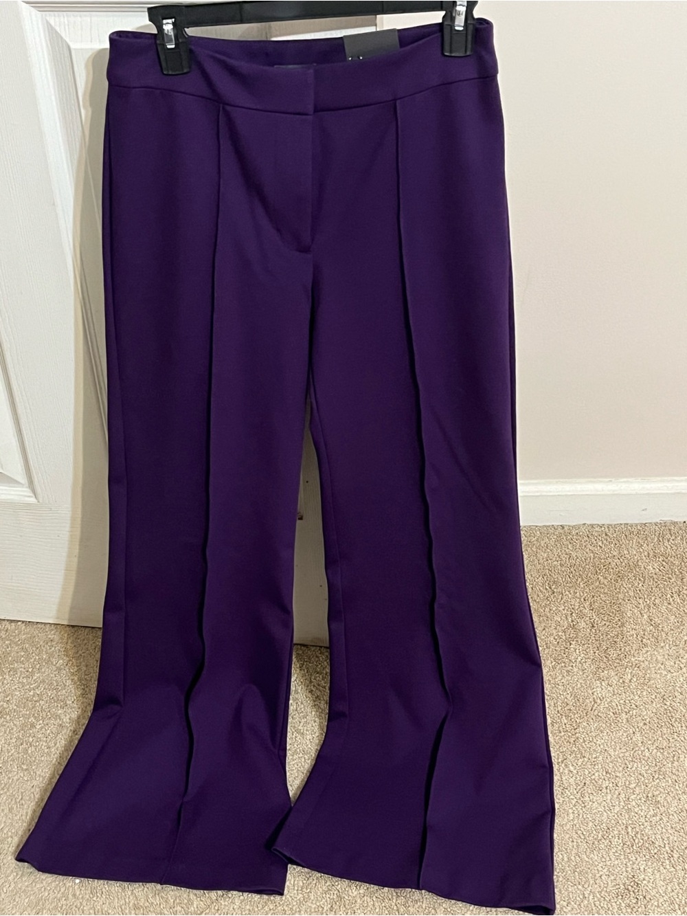 Worthington Deep Purple Boot-Cut Dress Pants